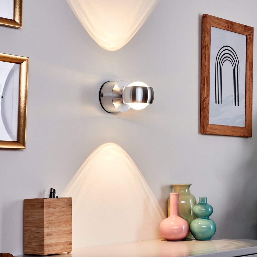 Lampe de salle de bain Florenz LED Aluminium, 2 lumières main product photo
