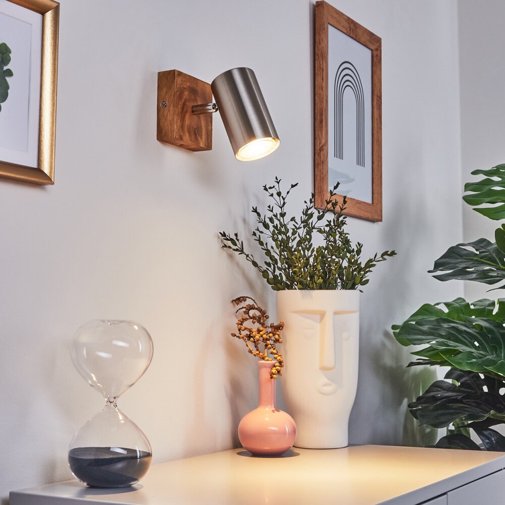 Plafonnier Zuoz Bois clair, 1 lumière main product photo