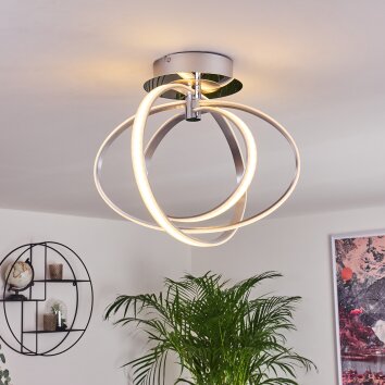 Plafonnier Maluma Chrome, 1 lumière