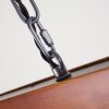 Suspension Hautahi Bois foncé, Noir, 4 lumières
