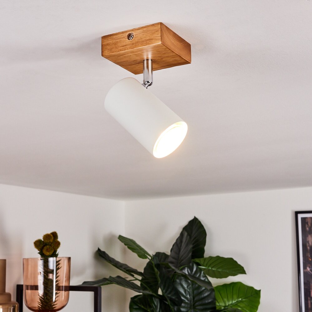 Plafonnier Zuoz Bois clair, 1 lumière main product photo