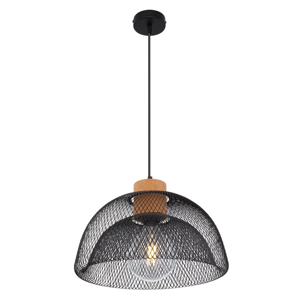 Suspension Globo VITIANO Brun, Noir, 1 lumière main product photo