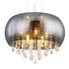 Suspension Globo KALLA Fumé, 5 lumières