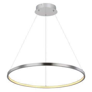 Suspension Globo RALPH LED Nickel mat, 1 lumière