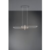 Suspension Trio Salinas LED Nickel mat, 1 lumière