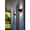 Applique murale d'extérieur Lutec GEMINI LED Noir, 2 lumières