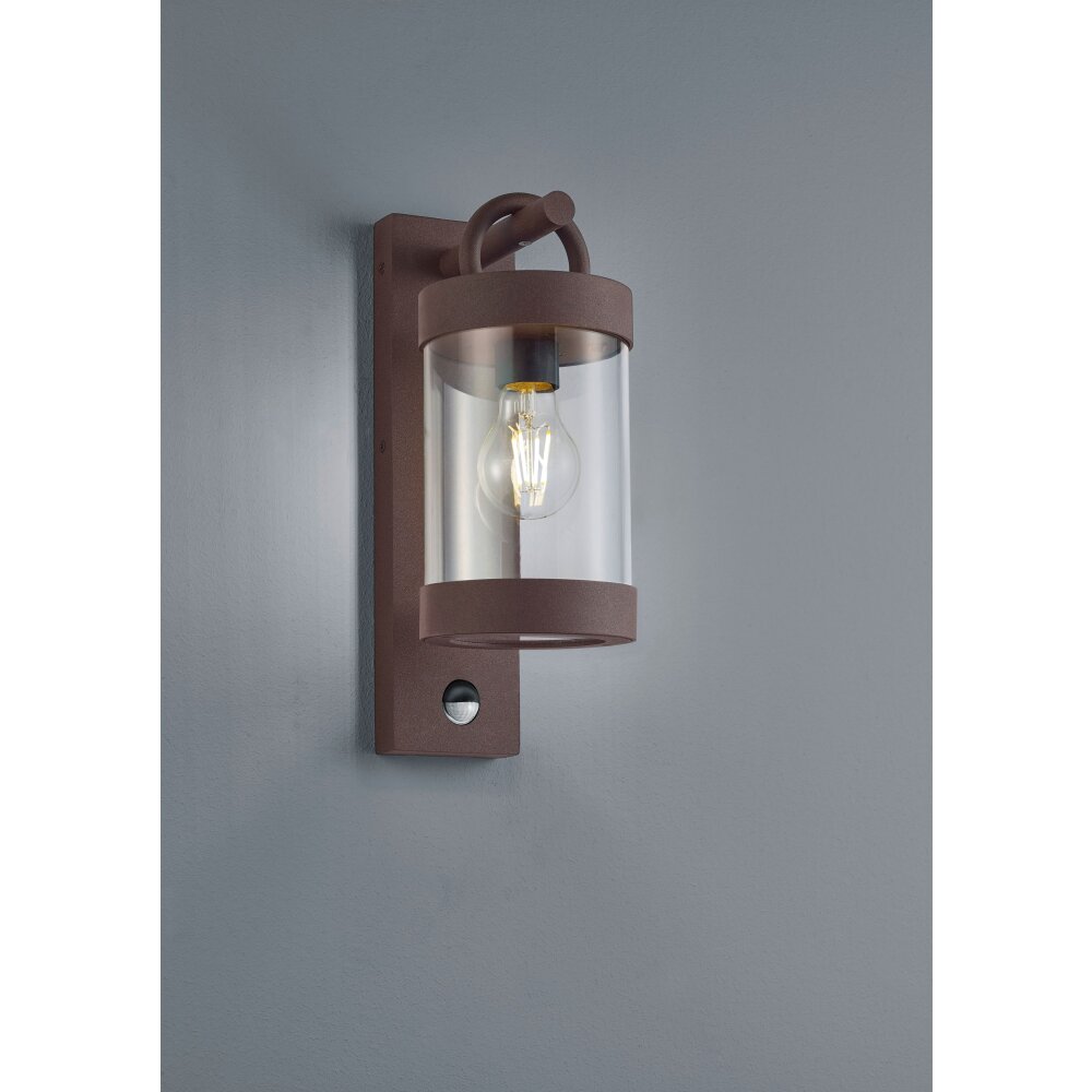 Applique murale d'extérieur Trio Sambesi Rouille, 1 lumière, Détecteur de mouvement main product photo