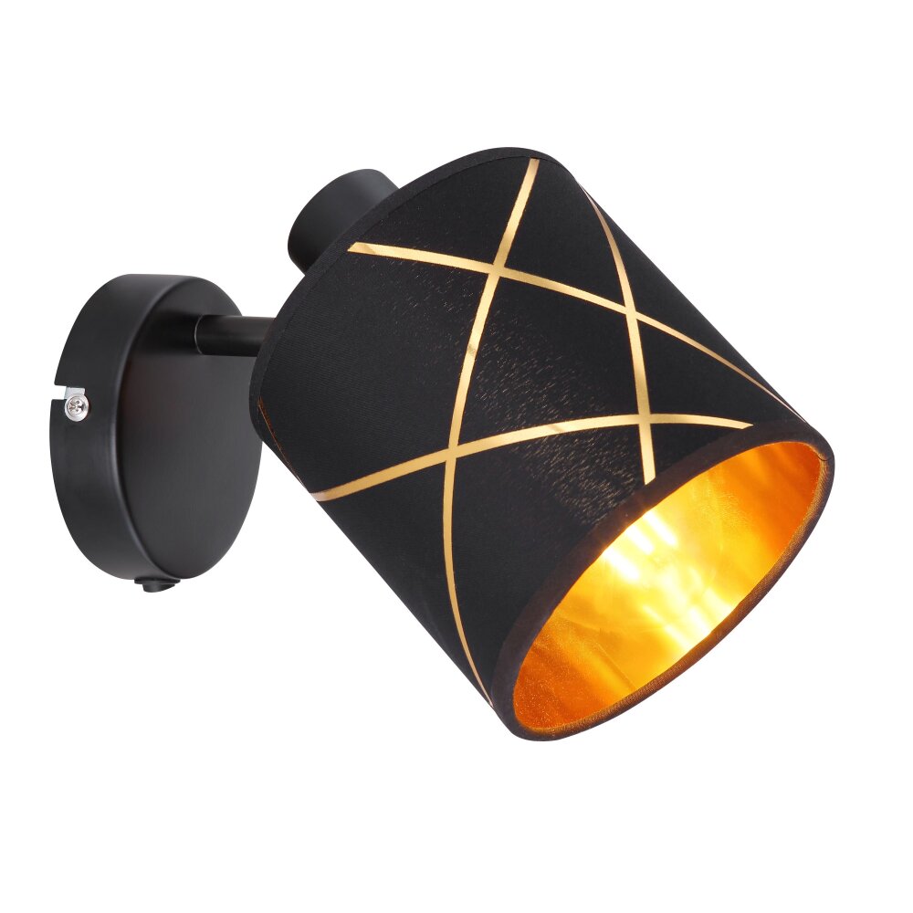 Applique murale Globo BEMMO Noir, 1 lumière main product photo