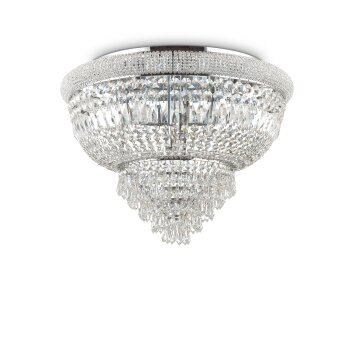 Plafonnier Ideallux DUBAI Chrome, 24 lumières