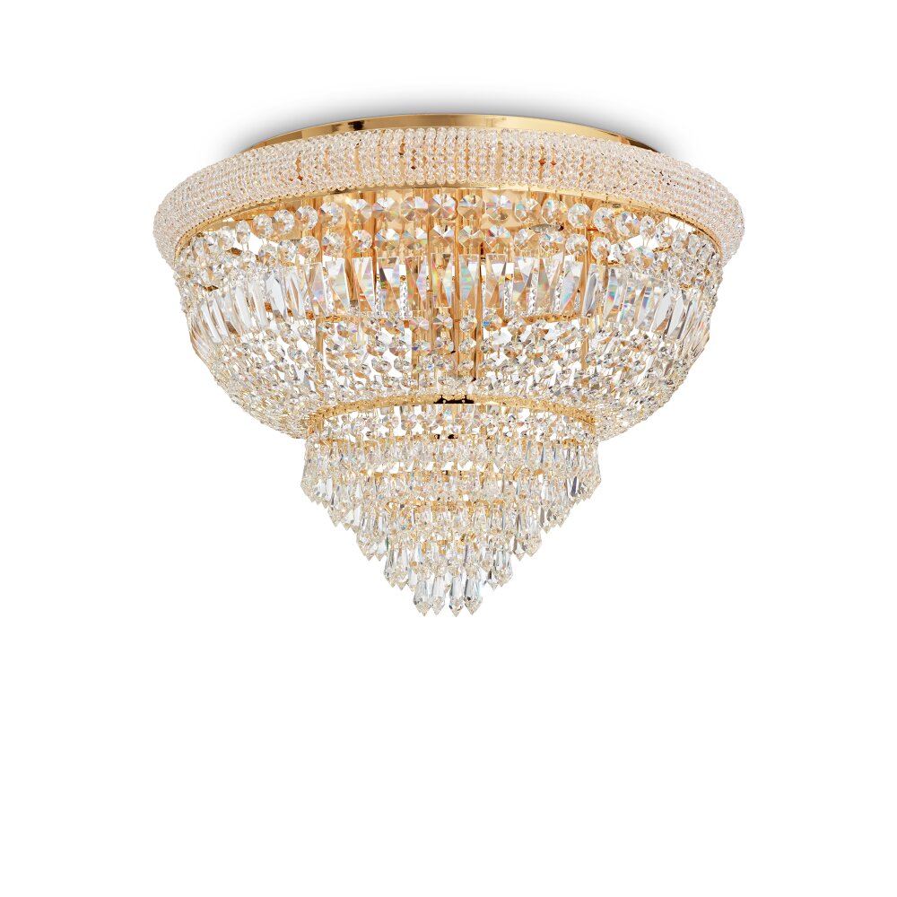 Plafonnier Ideallux DUBAI Or, 24 lumières main product photo
