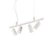 Suspension Ideallux DYNAMITE Blanc, 4 lumières