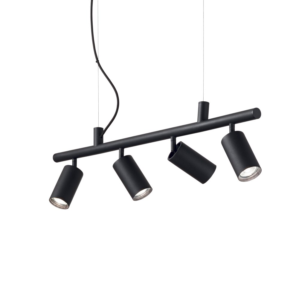 Suspension Ideallux DYNAMITE Noir, 4 lumières main product photo