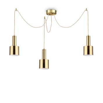 Suspension Ideallux HOLLY Laiton, 3 lumières