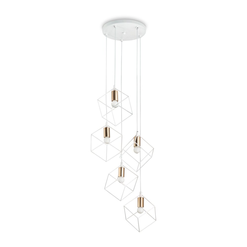 Suspension Ideallux ICE Blanc, 5 lumières main product photo
