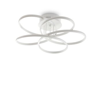 Plafonnier Ideallux KAROL LED Blanc, 1 lumière