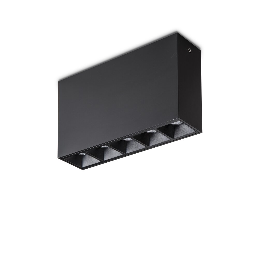 Plafonnier Ideallux LIKA LED Noir, 1 lumière main product photo