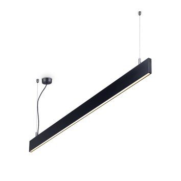 Suspension Ideallux LINUS LED Noir, 1 lumière