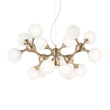 Suspension Ideallux NODI Laiton, 15 lumières