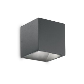 Applique murale d'extérieur Ideallux RUBIK LED Anthracite, 1 lumière