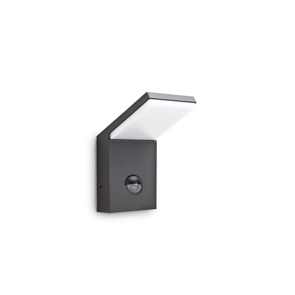 Applique murale d'extérieur Ideallux STYLE LED Anthracite, 1 lumière, Détecteur de mouvement main product photo