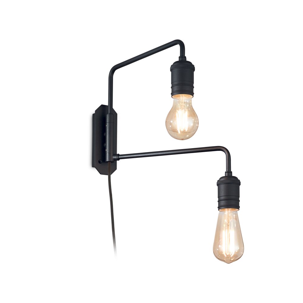 Applique murale Ideallux TRIUMPH Noir, 2 lumières main product photo
