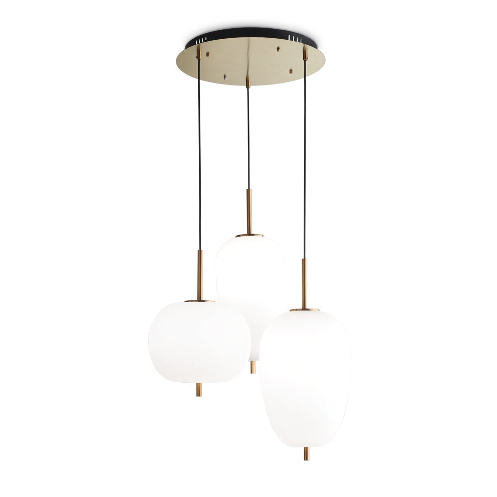 Suspension Ideallux UMILE LED Laiton, Noir, 1 lumière main product photo