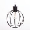 Suspension Brilliant Karlen Gris, Noir, 4 lumières