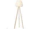 Lampadaire Brilliant Inna Bois clair, Blanc, 1 lumière