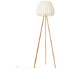 Lampadaire Brilliant Inna Bois clair, Blanc, 1 lumière