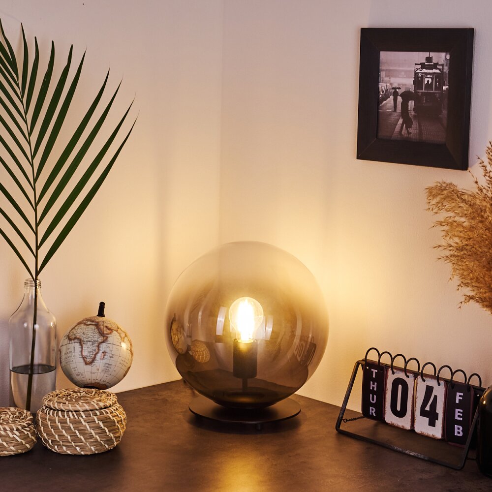 Lampe de table Ahanga Noir, 1 lumière main product photo