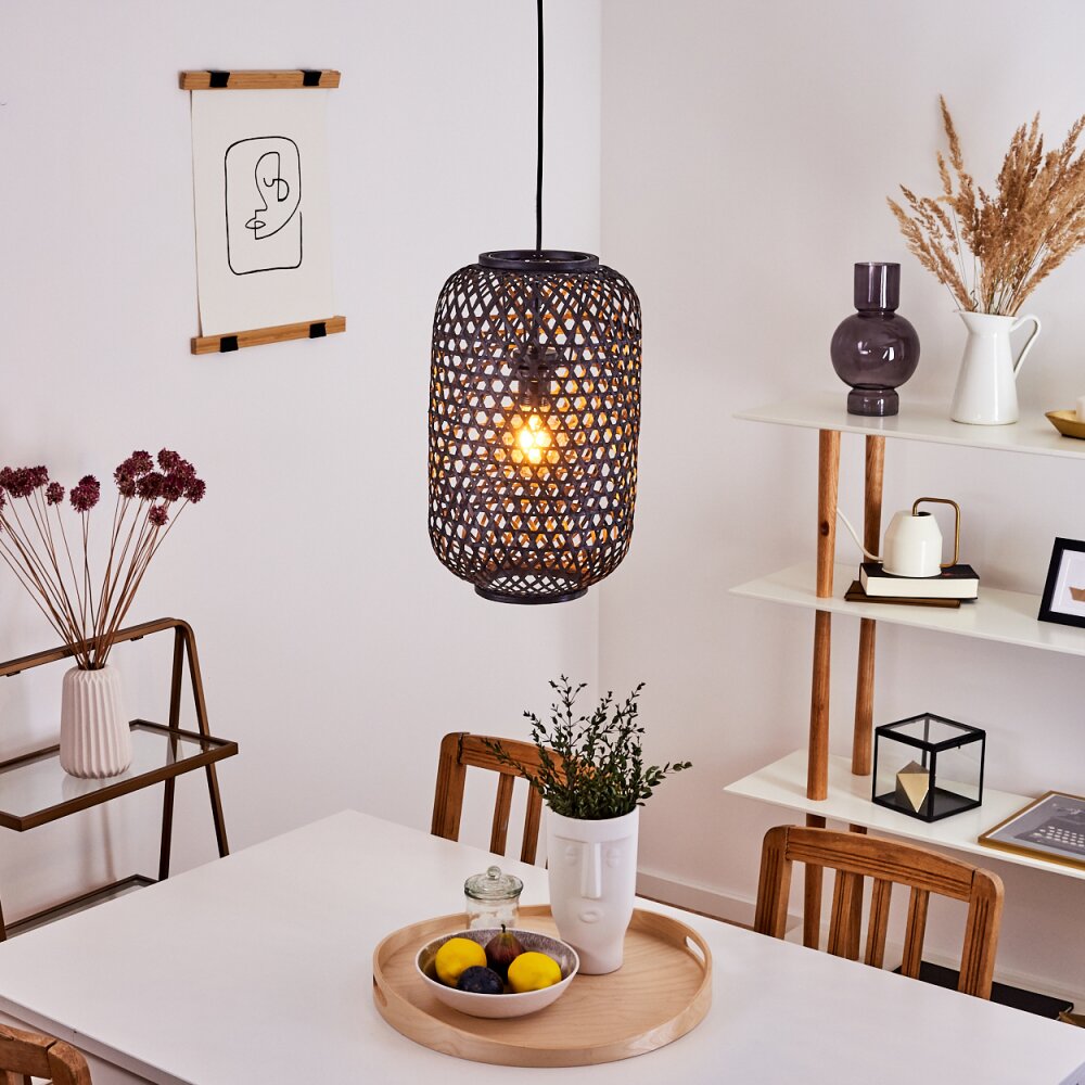 Suspension Narowai Noir, 1 lumière main product photo