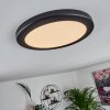 Panneau LED Canditas Noir, 1 lumière