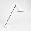Lampe de table Corralcay Chrome, Blanc, 1 lumière