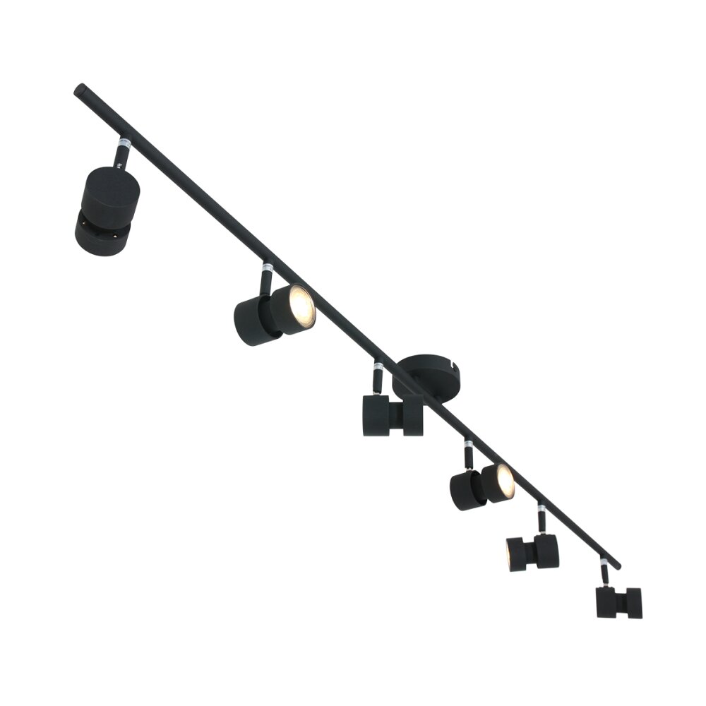 Plafonnier Steinhauer Natasja LED Noir, 6 lumières main product photo