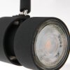 Plafonnier Steinhauer Natasja LED Noir, 6 lumières