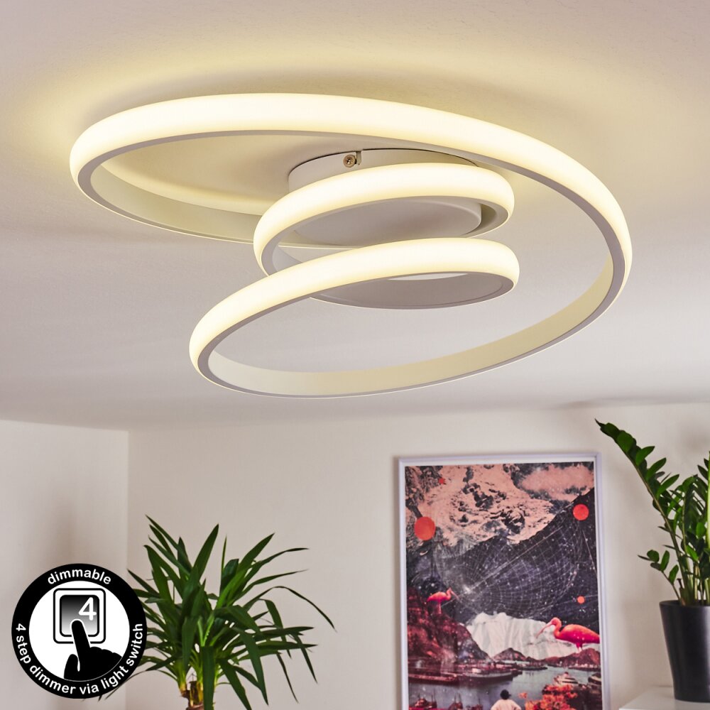 Plafonnier Ignal LED Blanc, 1 lumière main product photo