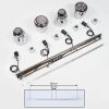 Suspension Alvares Chrome, 4 lumières