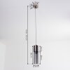 Suspension Dulcita Nickel mat, 1 lumière