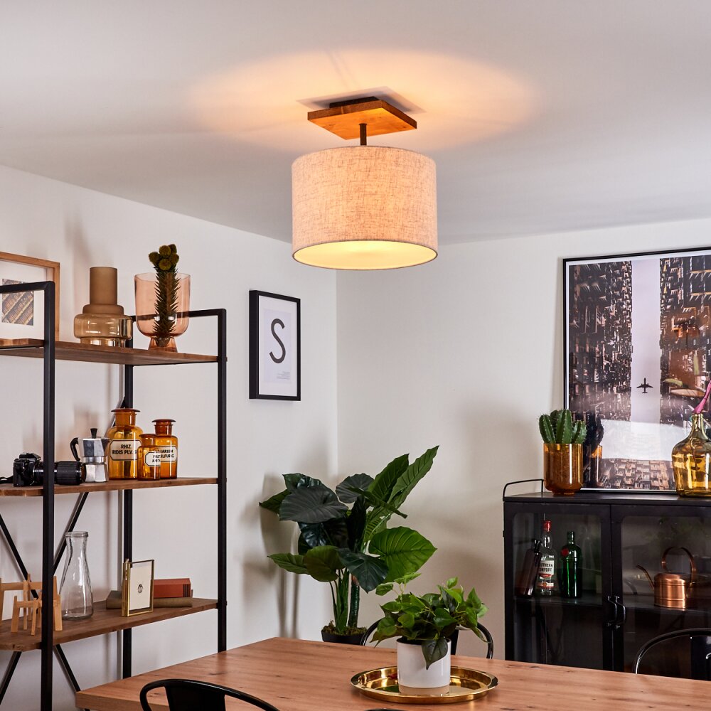 Plafonnier Shiburg Bois clair, 1 lumière main product photo