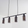 Suspension Hunouri Noir, 4 lumières