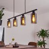 Suspension Hunouri Noir, 4 lumières