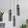 Suspension Dulcita Nickel mat, 3 lumières