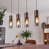 Suspension Dulcita Nickel mat, 4 lumières