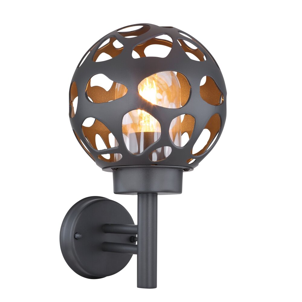 Applique murale d'extérieur Globo HILARIO Anthracite, 1 lumière main product photo