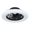 Ventilateur de plafond Globo TRAVO LED Noir, 1 lumière, Télécommandes