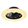 Ventilateur de plafond Globo TRAVO LED Noir, 1 lumière, Télécommandes