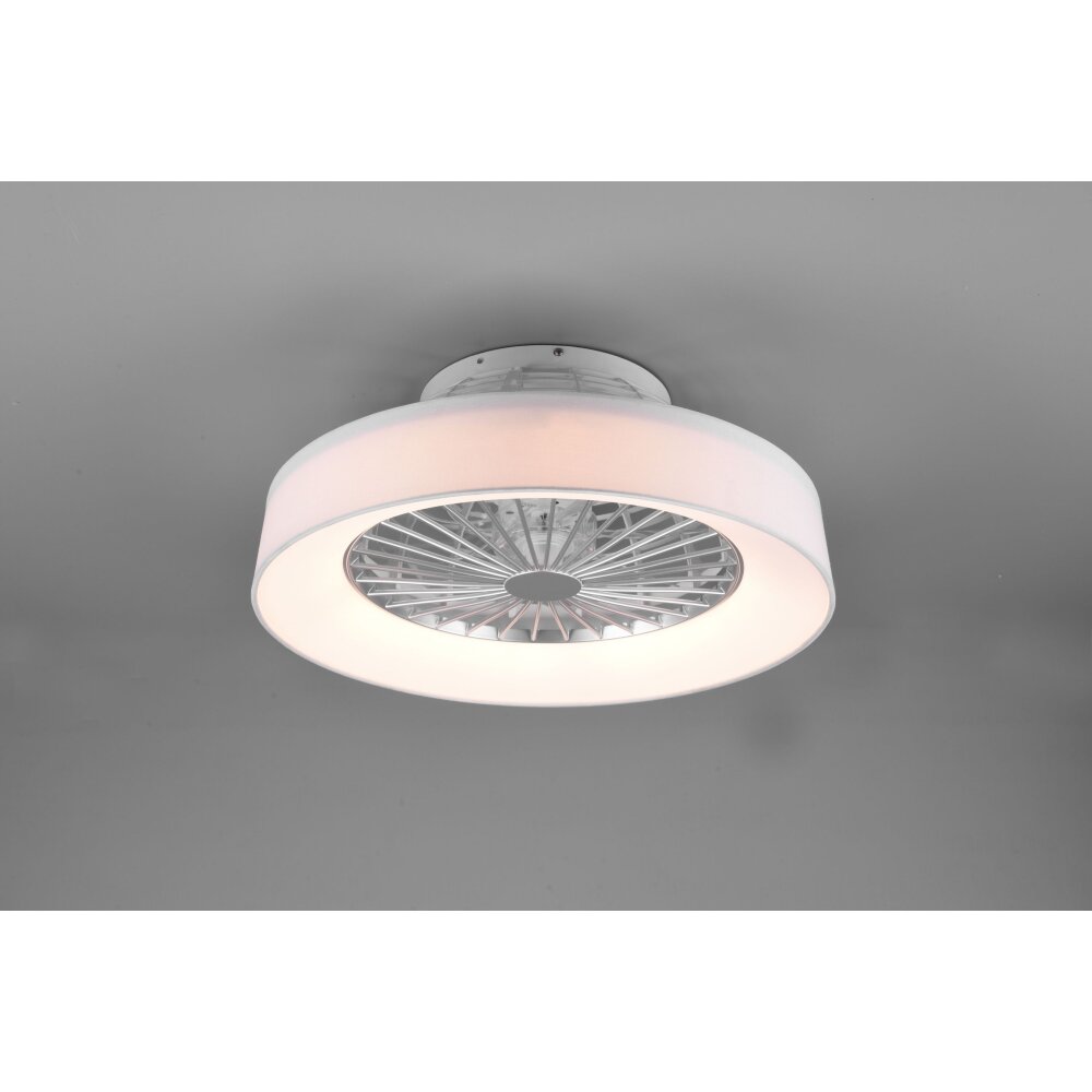 Ventilateur de plafond Reality Farsund LED Blanc, 1 lumière, Télécommandes main product photo
