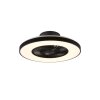 Ventilateur de plafond Reality Halmstad LED Noir, 1 lumière, Télécommandes