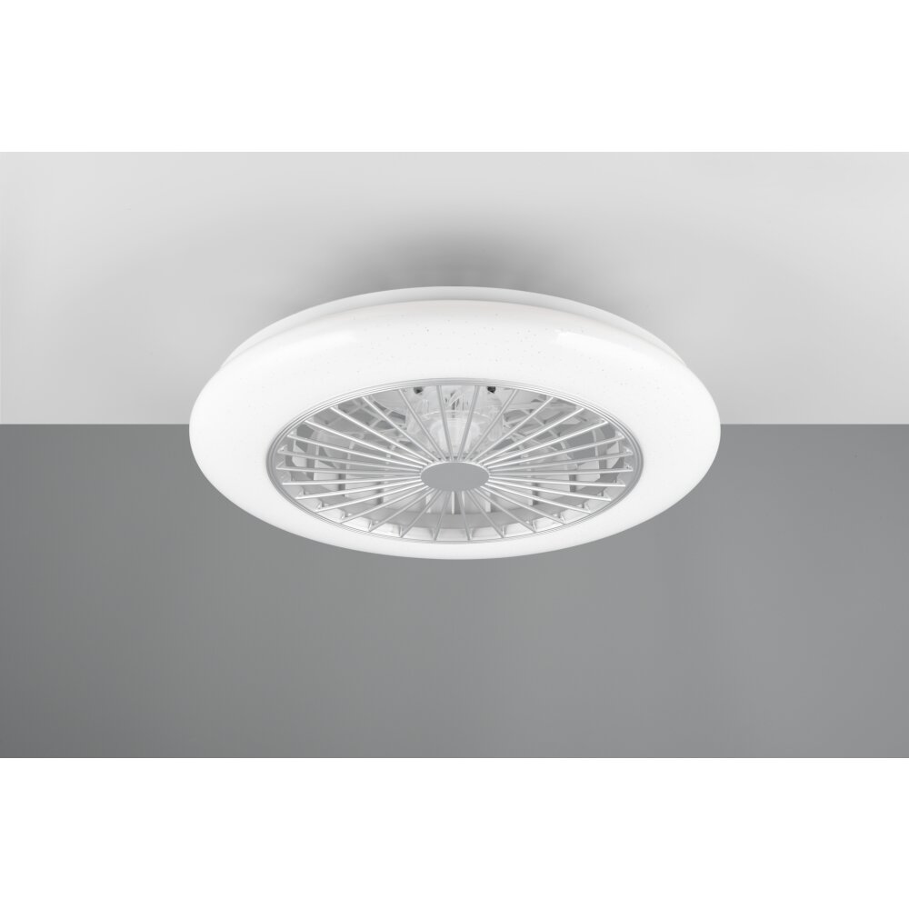 Ventilateur de plafond Reality Stralsund LED Titane, 2 lumières, Télécommandes main product photo