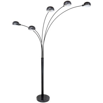 Lampadaire Globo SEYMOUR Noir, 5 lumières